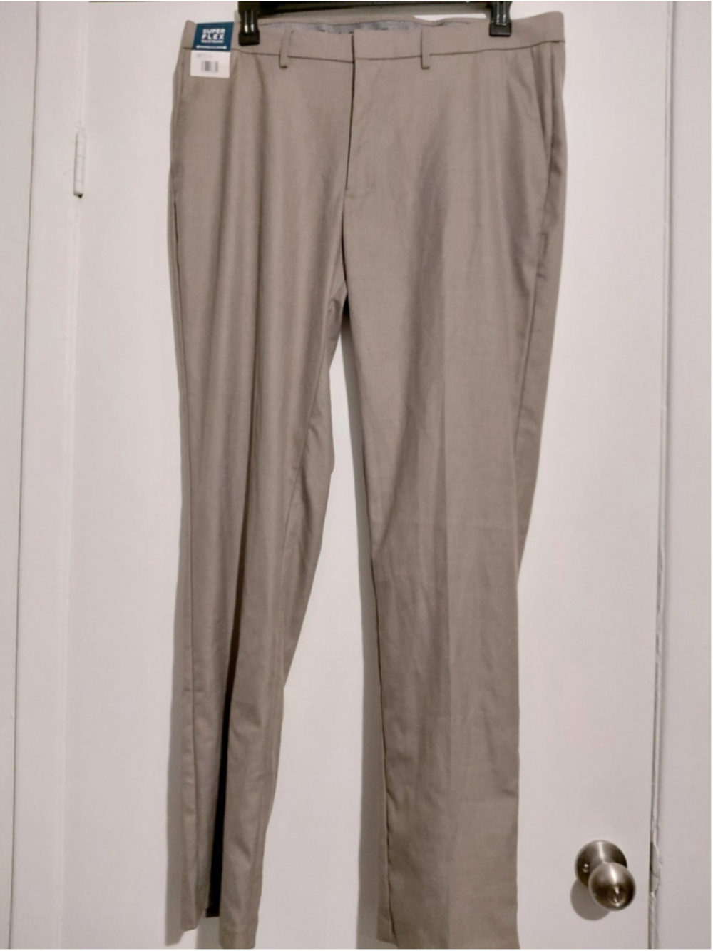 Haggar Ultimate Travel Khaki Pants 38x34 Brown Straight Fit Super Flex New NWT